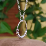Goldair Gold And Silver Fidget Necklace - Silver Ring