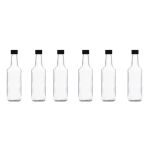 6 Pack Consol Glass Sauce Bottles 125ML With Caps
