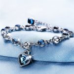 Stunning Heart Of Ocean Rhinestone Bracelet For Girls- Trendy And Elegant Jewelry Ideal Choice For Gifts