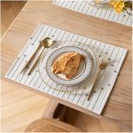 Placemats Set Of 6 For Dining Table D Cor Woven Cloth Place Mats For Farmhouse Kitchen Tabletop Handcrafted Machine Washable Cot