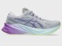 ASICS Woman's Novablast 3 - Piedmont Grey/blue Violet - UK3