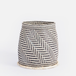 Baba Basket - Charcoal Motif