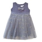 Girls Grey Tulle Dress