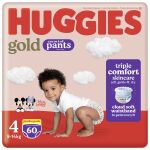 Huggies Gold Pants - Size 4 9-14KG - 60 Nappies Jumbo Pack