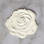 JP758 White Resin Rose In The Garden