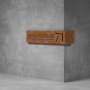 House Number & Mailbox D03 - 300H X 300D X 1000W / Rust Coat / Warm White