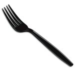 Plastic – Wrapped Forks Black