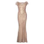 Rose Gold Sequins Bardot Dress