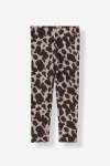 GIRLS Fleece Leggings - 10 Brown