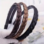 Synthetic Hair Braided Headband Classic Chunky Wide Plaited Braids Elastic Stretch Hairpiece Women Girl Beauty Accessories