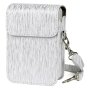 Richwell Brushed Camera Case Pu Leather Case For Fujifilm Instax MINI Liplay Instant Camera White