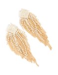 Goldair Gold Diamante Chain Fringe Earrings