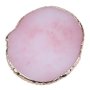 Art Nails Supplies Round Resin Agate Stone Nail Color Palette Gel Polish Pallet Mixing Drawing Paint Plate Pad