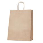 120GSM Thriftypak Kraft Gusseted Bag With Paper Twist Handles