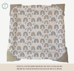 Playmat Boho Rainbow Grey And Beige Rainbow Neutral