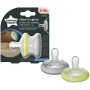 Tommee Tippee Breastlike Soother Night Glow In The Dark 6-18M 2 Pack