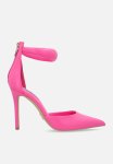 Ele Stiletto Ankle Strap - Pink
