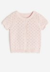 Textured-knit Cotton Cardigan - Light Pink
