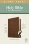 Nlt Personal Size Giant Print Bible Filament Edition Brown   Large Print Leather / Fine Binding Large Type / Large Print Edition