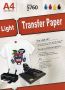 A4 Tshirt Transfer Paper - Light - 10 Sheets