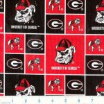 Ncaa Georgia Bulldogs Broadcloth Fabric By The Yard