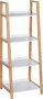 Wenko - Finja 4-TIER Shelving Unit - Bamboo