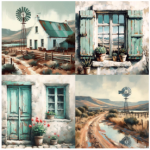 Tear Resistant Deco Print Karoo Aqua