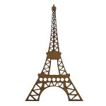 Laser Cut Wooden Eiffel Tower Supawood 310 X 185MM