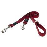 Rogz Pet Products Rogz Utility Medium 16MM Snake Multi-purpose Dog Lead - Red Reflective