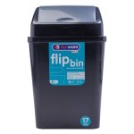 Nu Ware Flip Top Bin 17L Grey