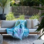 Basotho Light Aqua kingfisher - 140 X 180 Cm