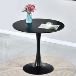 Round Dining Table - Stylish And Space-saving Design - White