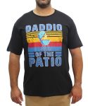 Mens Printed Daddio Tee - 10XL Black