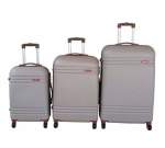 Smte 3-PIECE Travel 30-INCH Luggage Suitcase Set Stylish Gold With Keychain