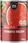 M Braai Tomato Relish Vegetables