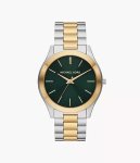 Slim Runway Three-hand Two-tone Stainless Steel Men's Watch| MK9149