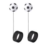 2 Pack - Soccer Ball Hand Reaction Trainer With Elastic Wrist Strap - Black