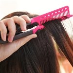V Shaped Hairdressing Comb Folding Diy Hair Straightener Multifunctional Hair Comb