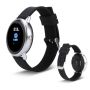 Round Smart Bracelet: Waterproof - Silver/black
