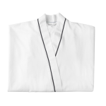 White Egyptian Cotton Gown - Xxlarge Black