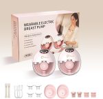 Market Hands-free Electric Breast Pump Wearable Portable Wireless Breastfeeding Pump Hospital-grade Quiet Suction Anti-leak Heat