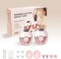 Market Hands-free Electric Breast Pump Wearable Portable Wireless Breastfeeding Pump Hospital-grade Quiet Suction Anti-leak Heating Voice Broadcast 4 Modes 12 Suction Levels Pink