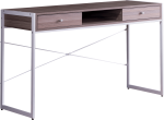 Palatial Office Desk With Powder Coated Frame And Two Drawers
