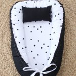 Baby Nest Baby Sleeping Pod Monochrome Black Dots