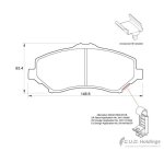 Stone Brake Pad Set Front SP81480