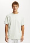 Cotton On Box Fit Text T-Shirt - Light Mint royal Regency