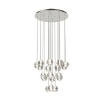 Molten Cluster LED Chandelier Light Chrome