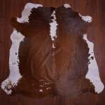 Aa Grade Nguni Hide 597 Brown white M - Medium Brown white Panelled