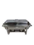 Smte Super Chef Chafing Dish 16 Litre Stainless Steel With Double Burner With Keychain