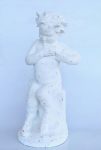 White Distressed Archangel Statue 73X36X34CM